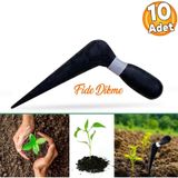 Fide Dikme Aparati Aleti Fide Dikici Ve Sokucu Siyah Plastik 18 Cm (10 Adet)