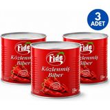Fide Közlenmiş Biber 2,5 kg 3 Adet| A/9 Konserve Köz Biber Profesyonel Mutfak Boy - 7,5 kg