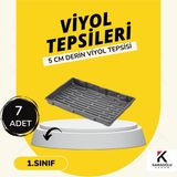 Fide Viyol Tepsisi Viyol Altlığı Fidelik Altlığı Derin 5 cm Viyol Tepsisi - 7 Adet