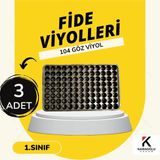 Fide Viyolü , Viyol , Fide Viyolleri 3 Adet (32-45-70-84-104-128) Göz ,ürün Seçiniz - 3 Adet 104 Göz