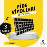 Fide Viyolü , Viyol , Fide Viyolleri 3 Adet (32-45-70-84-104-128) Göz ,ürün Seçiniz - 3 Adet 45 Göz