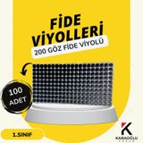 Fidelik Viyol 200 Göz Fide Viyolü Fide Altlığı Tohum Yetiştirme Kabı Adet Seçiniz 100 Adet