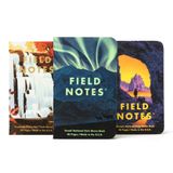 Field Notes: Ulusal Parklar Serisi (Seri E - Denali, Cuyahoga, Olimpiyat) - Grafik Kağıdı Not Defteri 3'lü Paket - 3,5 x 5,5 inç
