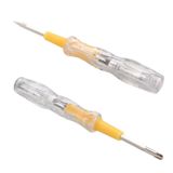 Fielect 2 Adet Voltaj Test Cihazı Tornavida, Kontak Voltaj Test Cihazı Kalem Işık Devre Test Cihazı Voltaj Detektörü Kalem Elektrikli Test Kalem Tornavida 3,5 mm Çift Başlı Yuva AC 100-500 V