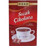Fiero Sıcak Çikolata Tozu 25 gr x 10 Poşet Glutensiz - Çekirdek (Öğütülmemiş) - 250 gr
