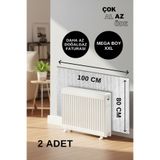 FIESSE 2 ADET 80 x 100 cm Isı Yalıtım Levhası Kalorifer Radyatör Petek Soba Arkası Arkalığı Şilte