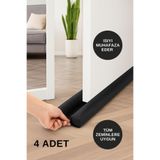 FIESSE 4 Adet Çift Taraflı Kapı Altı Eşik Işık Ses Toz Soğuk Rüzgar Önleyici Rüzgarlık Isı Yalıtım Süngeri