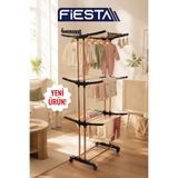 Fiesta FS-0401 Air On 3 Katlı Tekerli XL EXTRA GENİŞ EXTRA BÜYÜK Çamaşır Kurutmalık