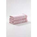 Fiesta Kadife Etamin Saçaklı 2'li 50x90 CM Pembe El Havlusu