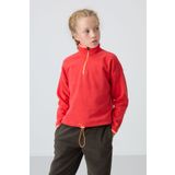 Fiesta Kalın Yumuşak Dokulu Standart Fit Nakışlı Polar Kız Çocuk Sweatshirt - 75151