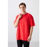 Fiesta Pamuklu Kalın Yumuşak Dokulu Oversize Fit Baskılı Erkek T-Shirt - 88326
