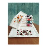 Fiesta Soft Kadife Havlu 6 Adet 3 Boyutlu Tafting Baskılı 30X50 Cm