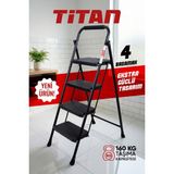 Fiesta Titan 4 Basamak EXTRA GÜÇLÜ ÖZEL TASARIM Geniş Basamaklı Merdiven - Siyah