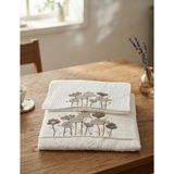 Fiesta Umay Süzene Bambu Bürümcük Analı Kızlı Havlu Seti (1 Adet 30X50 cm ve 1 Adet 50X90 cm ) %70 Bambu %30 Pamuk - Kahve - Krem - 50 x 90 cm - 30 x 50 cm