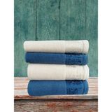 Fiesta Vıp Jakarlı 4 Lü Hamam Takımı 2 Adet 50 x 90 cm 2 Adet 90 x 150 cm - 90 x 150 cm - Açık Mavi - Beyaz