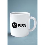Fifa Oyun Baskılı Kupa Bardak Çift Taraflı Baskı Kişiye Özel Beyaz Model 1