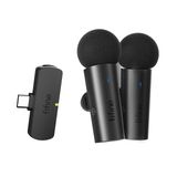 FIFINE 2 Mikrofonlu Kablosuz Yaka Sistemi, YouTube Video Röportaj Vlog için Yaka Mikrofonlu Net Ses, Android Telefon/Tablet/Iphone15 (USB C) Dizüstü Bilgisayar-M8 için Tip C Alıcılı Çift Mini Mikrofon