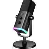 Fifine AM8 Dinamik Bilgisayar Oyuncu Mikrofonu Kablolu RGB Özellikli XLR USB Modeli