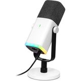 Fifine Am8 Usb/xlr Dinamik Rgb Beyaz Stüdyo Mikrofonu - Standart