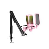 Fifine Ampligame A6tp Rgb Usb Pembe Mikrofon Seti