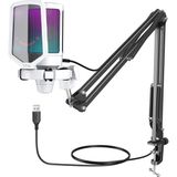 Fifine Ampligame A6TW Rgb USB Beyaz Mikrofon Seti - Standart
