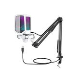 Fifine Ampligame A6tw Rgb Usb Beyaz Mikrofon Seti