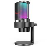 Fifine Ampligame A8 Siyah USB Twitch Youtuber Yayıncı Oyuncu Bilgisayar RGB Mikrofon