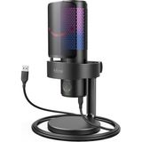 Fifine Ampligame A9 USB Rgb Oyuncu Bilgisayar Mikrofonu - Siyah - Standart