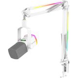 Fifine Ampligame AM8PROT Dinamik Usb/xlr Mikrofon Seti (Rgb Mikrofon Sehpası Ile) - Beyaz