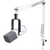 Fifine Ampligame AM8T Standlı Xlr/usb Rgb Dinamik Yayıncı Mikrofon Seti - Beyaz - Standart