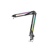 Fifine Ampligame Bm38 Rgb Aydınlatmalı Profesyonel Boom Arm Mikrofon Standı - Siyah