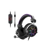 Fifine Ampligame H19 7.1 Surround Eq Modlu Rgb Usb Kulak Üstü Oyuncu Kulaklığı - Siyah