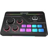 Fifine Ampligame Sc8 USB Oyuncu Ses Mikseri - Siyah - Standart