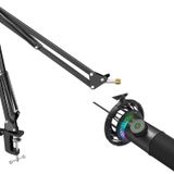 Fifine K658 Usb Mikrofon Rgb Yayıncı - Oyuncu Mikrofonu + Fifine Cs1 Masa Tipi Mikrofon Standı 35X35