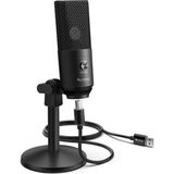 Fifine K670B USB Siyah Yayinci - Podcast Mikrofonu - Renkli