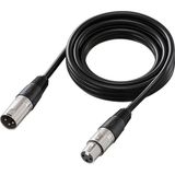 Fifine L9 3 Metre Profesyonel Altın Kaplama 3-Pin Xlr Mikrofon Ses Kablosu - Siyah - Standart