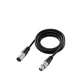Fifine L9 3 Metre Profesyonel Altın Kaplama 3-pin Xlr Mikrofon Ses Kablosu - Siyah