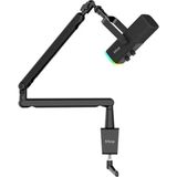 Fifine Tam8 Xlr/usb Rgb Dinamik Oyuncu Mikrofon Seti - Siyah