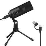 FIFINE USB Mikrofon, Dizüstü Bilgisayar için Metal Kondenser Kayıt Mikrofonu MAC veya Windows Kardioid Stüdyo Kayıt Vokalleri, Seslendirmeler, Yayın Akışı ve YouTube Videoları-K669B
