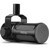 FIFINE XLR Dinamik Mikrofon, Kayıt için Stüdyo Vokal Mikrofon, Orta Güçlendirmeli Tüm Metal XLR Podcast Mikrofon, Seslendirme için Düşük Kesimli Filtre, Mikser/Ses Arayüzü ile Uyumlu-AmpliTank TANK1