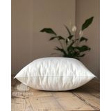 Fifty Home 1 Adet Kırlent Iç Yastık - 8 Farklı Ebat - Dolgusu 100% Kırpık Sünger - 70 x 40 cm - Beyaz