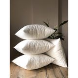 Fifty Home 4 Adet Kırlent Iç Yastık - 8 Farklı Ebat - Dolgusu 100% Kırpık Sünger - 65 x 65 cm - Beyaz
