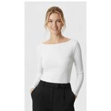 FİFTY ONE Kayık Yaka Need Uzun Kollu Ekru Soft Top / Bluz