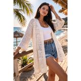FİFTY ONE Yazlık İnce Örgü Salaş Kimono Hırka