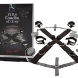 Fifty Shades of Grey Keep Still yatak haç kolye seti, gümüş, ayarlanabilir