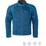 Fıftysıx.7 Navy Blue Yazlık Fileli Korumalı Motosiklet Montu - Lacivert