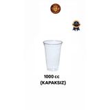 figanlar ambalaj 1000cc En Büyük Boy Plastik Pet Limonata/Soğuk Kahve/Milkshake Bardağı Kapaksız 25 Adet