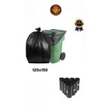 figanlar ambalaj 120-240 Lt Endüstriyel Konteyner Çöp Torbası Çöp Poşeti 120x150 Cm 5 Rulo 50 Adet Ağır Hizmet Çöp
