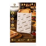 figanlar ambalaj 12x15 cm Yağ Geçirmez Kese Kağıdı Tost Sandviç Hamburger Döner Paket Servis Ambalajı Küçük Boy 250 adet