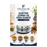 figanlar ambalaj 14 Oz Karton Gıda Kasesi Kapaksız Çorba Aşure ve Tatlı Kabı 10 adet